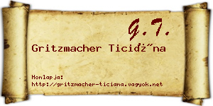 Gritzmacher Ticiána névjegykártya